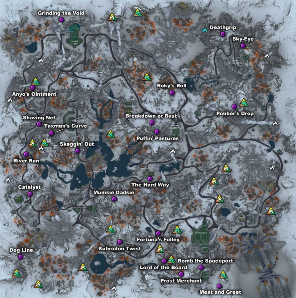 Warframe - Orb Vallis Useful Labelled Maps