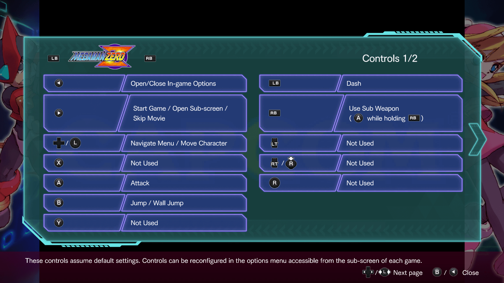 Mega Man Zero ZX Legacy Collection Shoulder Buttons Trigger Tweak 1