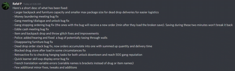 Drug Dealer Simulator Patch Notes 2 5