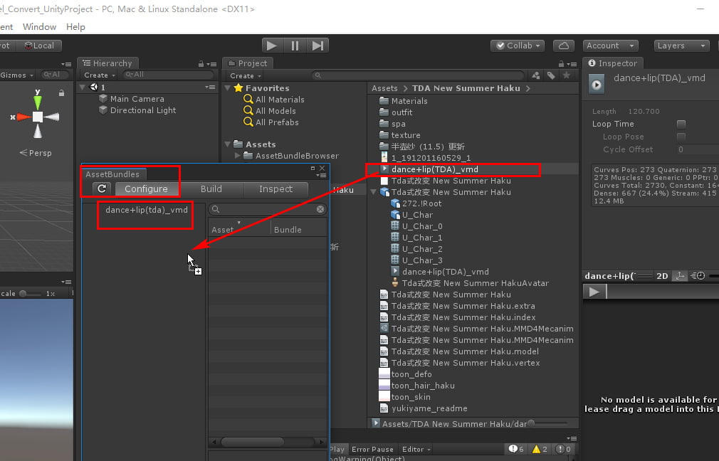 DesktopMMD VMD Motion File Import 11