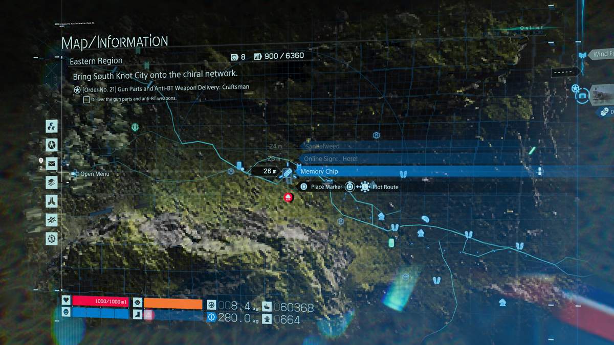 DEATH STRANDING Memory Chip Locations 72