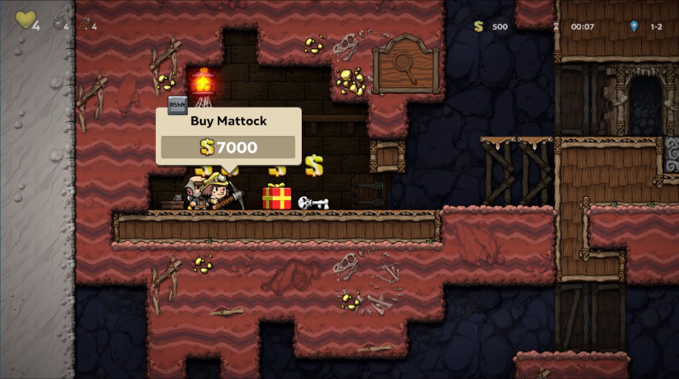 Spelunky 2 shopkeeper how to rob 1