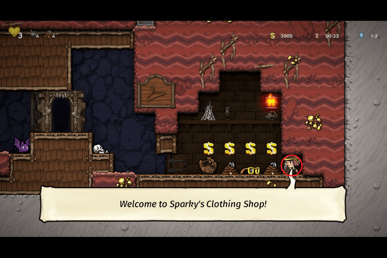 Spelunky 2 shopkeeper how to rob 4