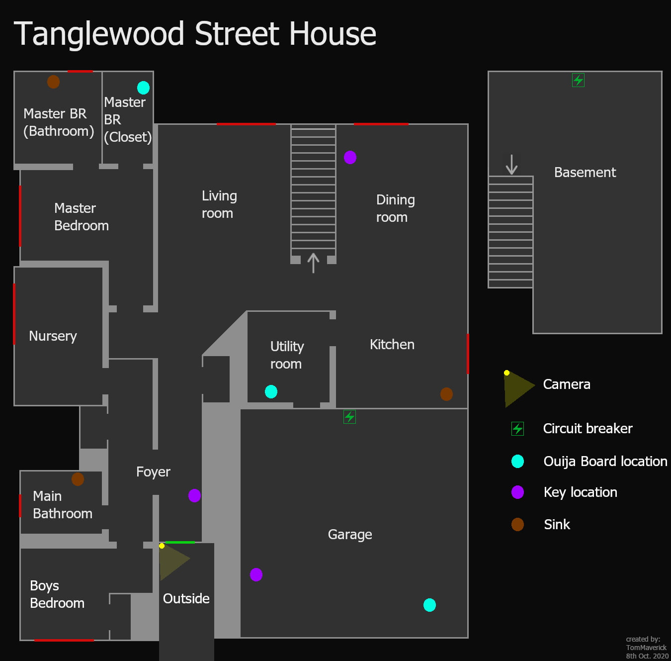 Phasmophobia Tanglewood Street Map naguide