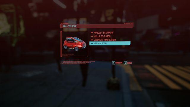 Cyberpunk 2077 How to Buy Car 