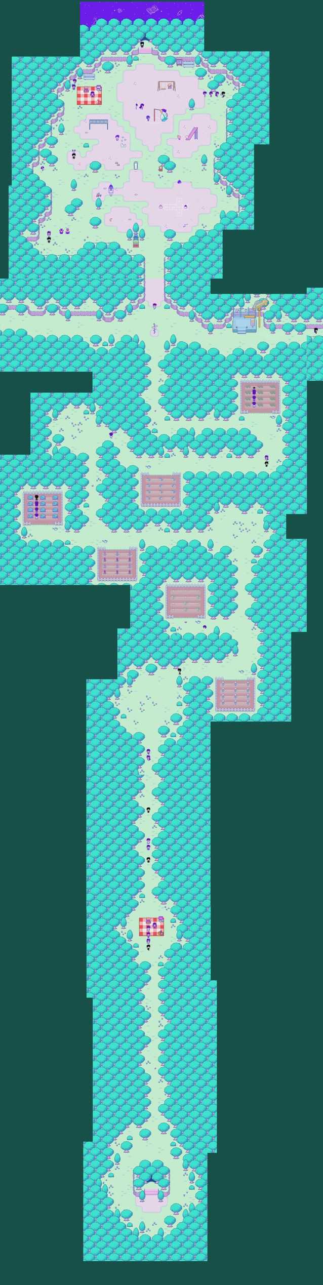 OMORI Maps for World 1