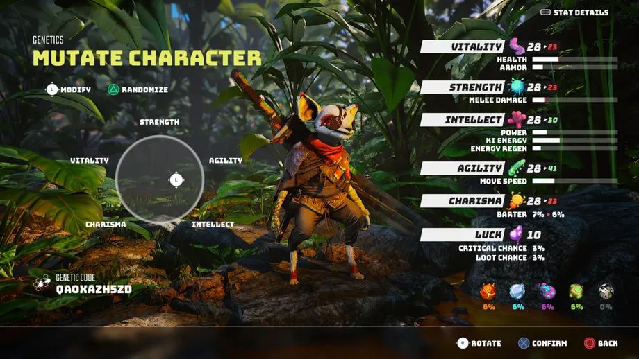 BIOMUTANT Character Creation 2