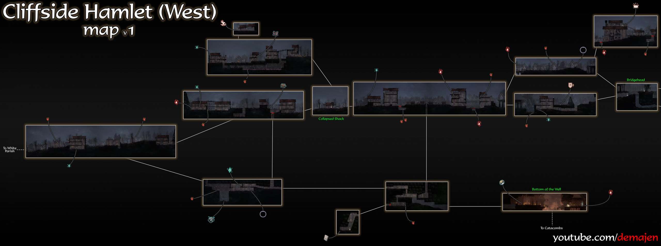 Ender Lilies Cliffside Hamlet Map