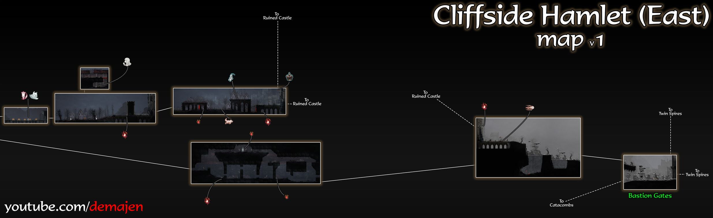 Ender Lilies East Cliffside Hamlet Map