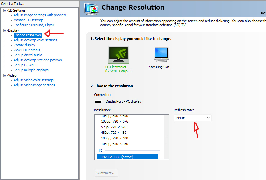 New World Display Settings