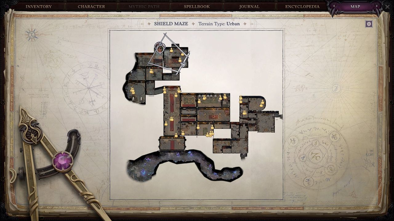 Pathfinder Wrath of the Righteous Shield Maze Puzzle 1