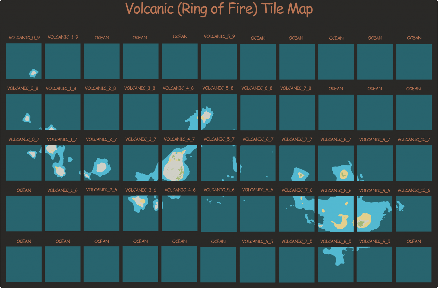 Stormworks Build and Rescue Volcanic Biome Tile Map