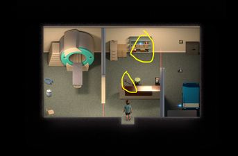 Screenshot of Treasure of Nadia MRI room walkthrough