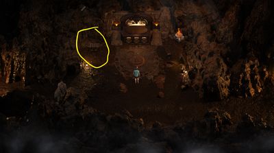 Location of Emily's 1st Chest in cave in Treasure of Nadia