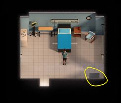 Location of machine in Doctor's office in Treasure of Nadia