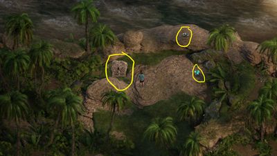 Location of collectible items in Park in Treasure of Nadia