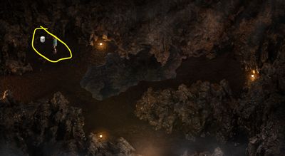 Location of Basic Container in Cave in Treasure of Nadia