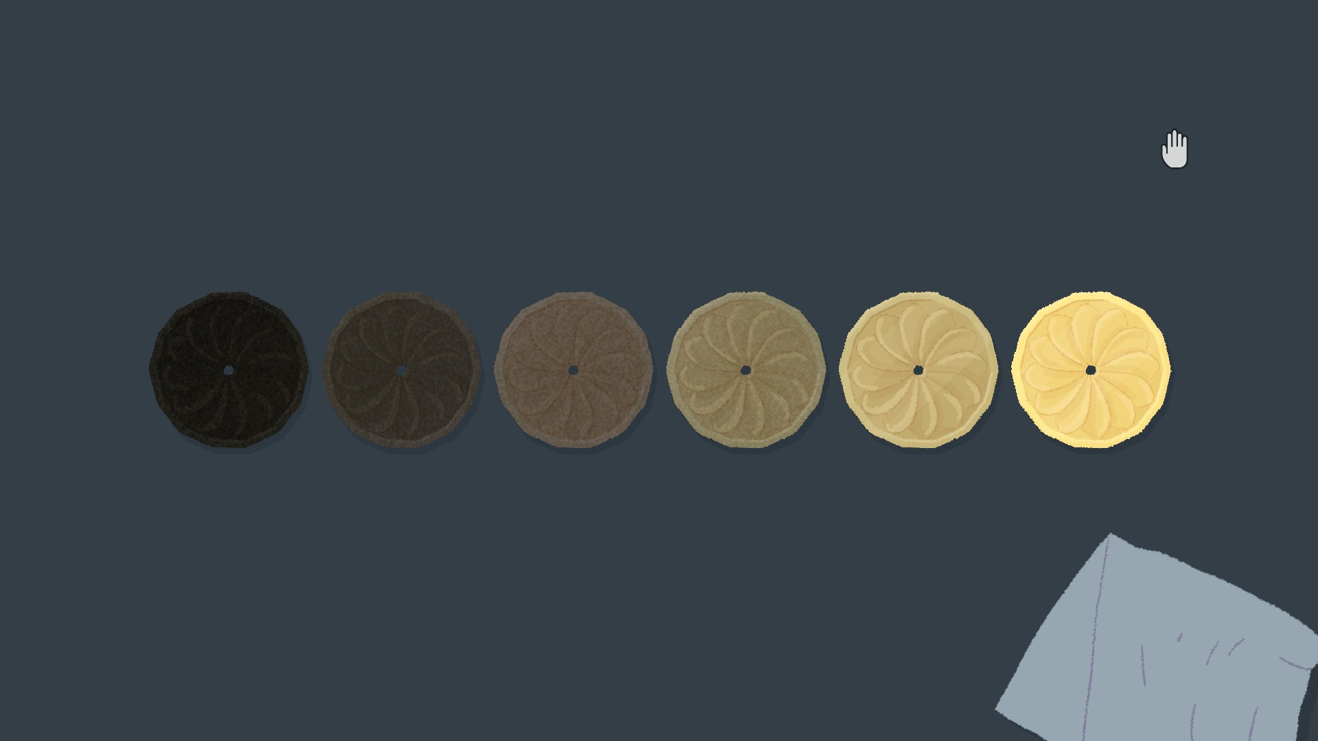 The solution of the Coins Puzzle in the chapter 3 of the game A Little to the Left