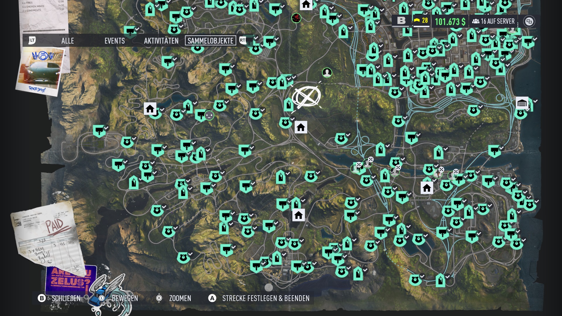 Locations of all the Collectibles and Activities