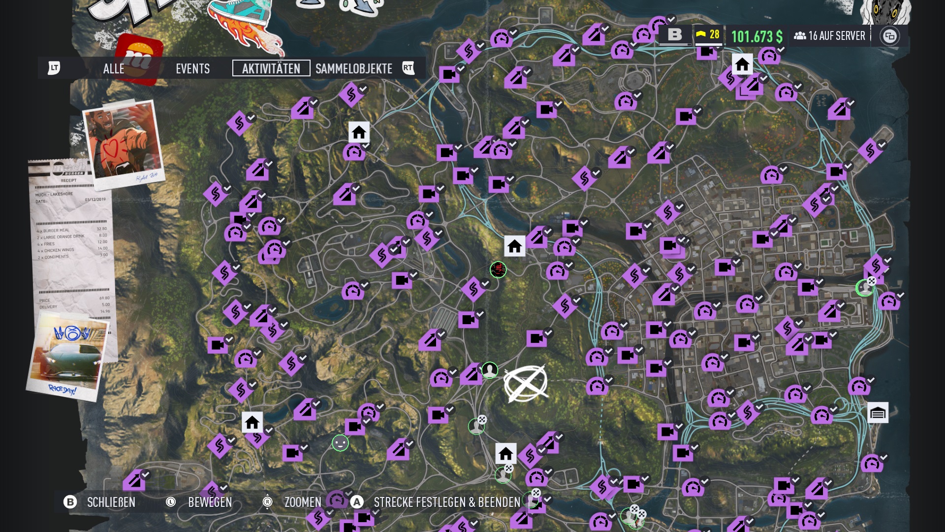 Locations of all the Collectibles and Activities