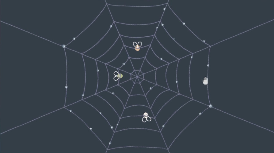 A Little to the Left Daily Tidy Spider Web Puzzle