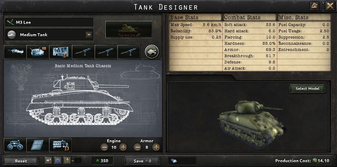 Hearts of Iron 4 best Division Templates & Tank Design (No Step Back)