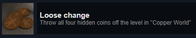 Copper World Achievements