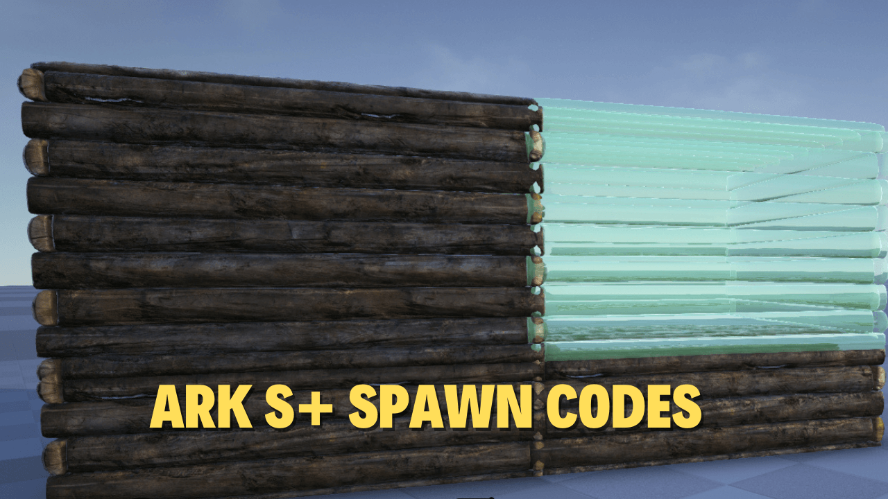 S+ Spawn codes used to craft items found in Ark: survival evolved game