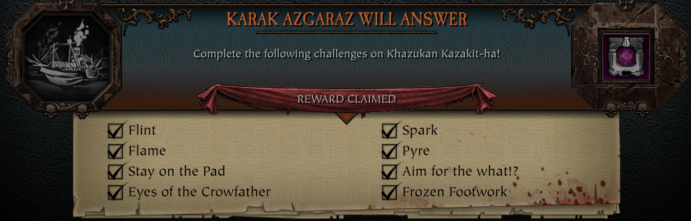 Complete Challenges Guide - Karak Azgaraz