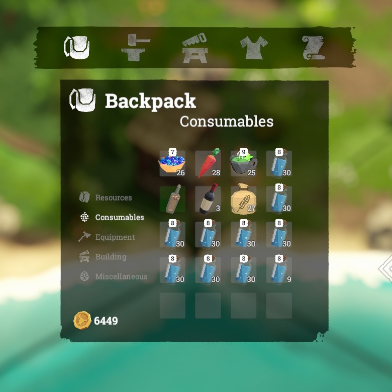 Gold farming backpack way