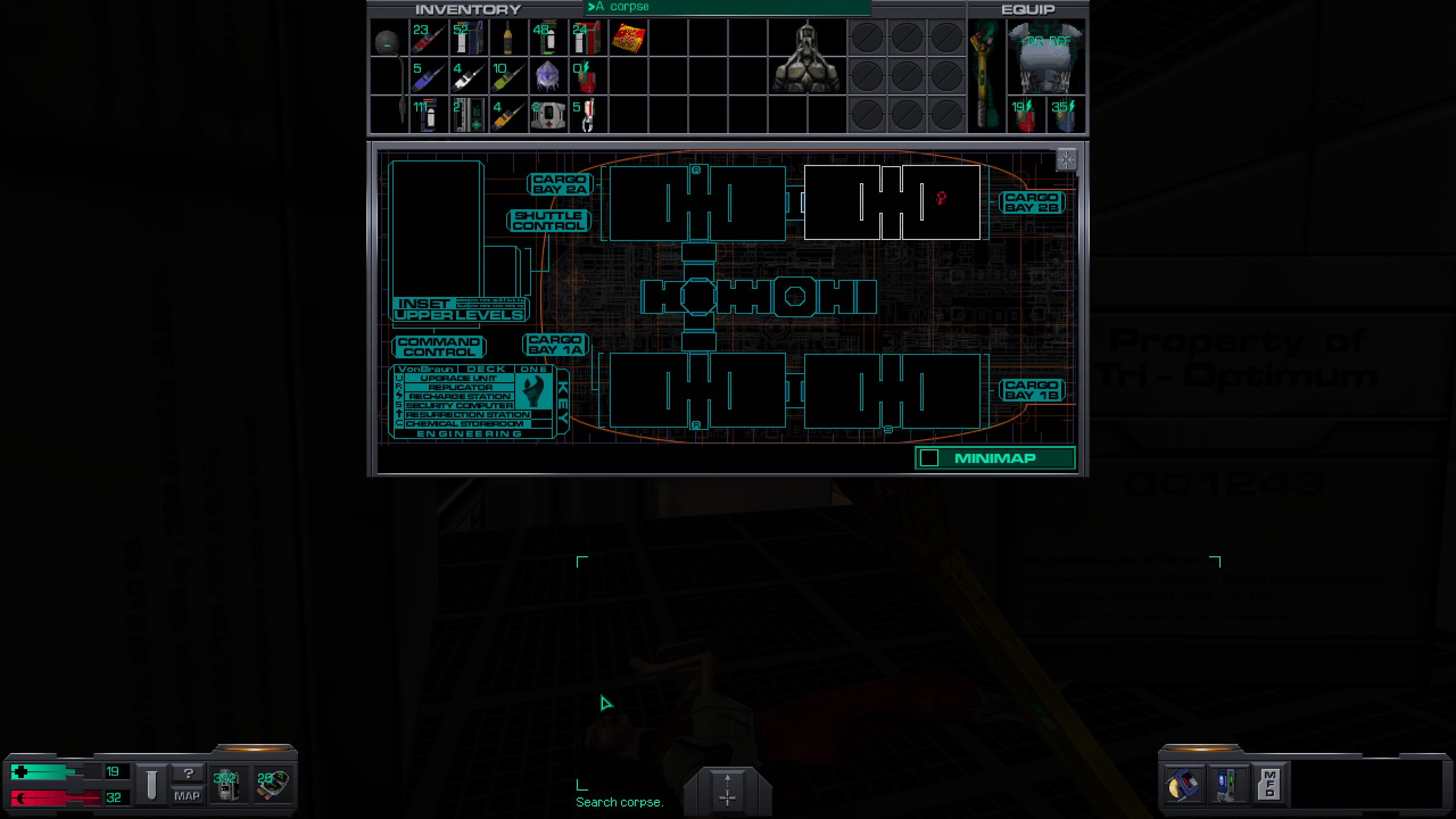 Where to find all misc cyber module in System Shock 2