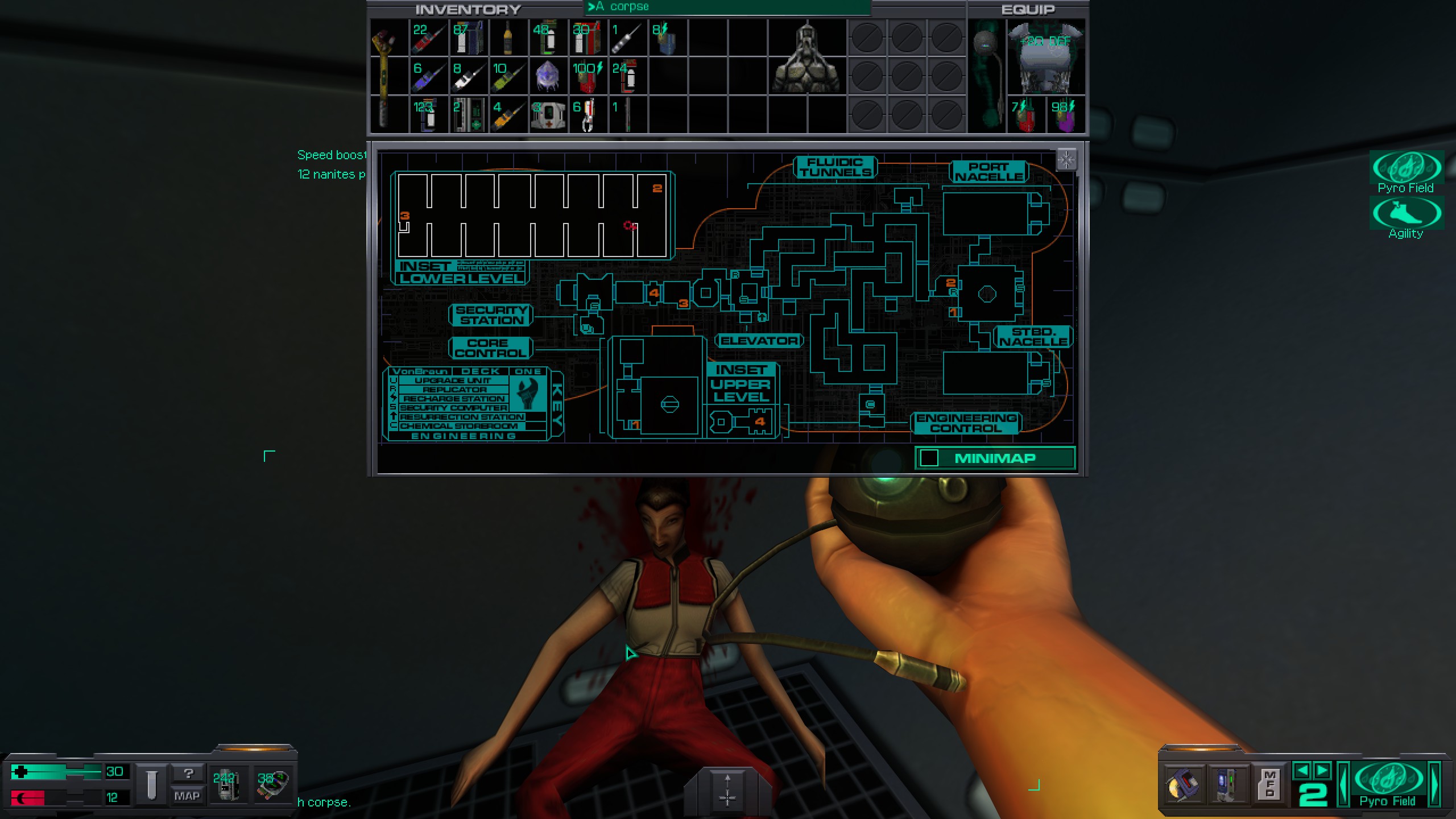 Where to find all misc cyber module in System Shock 2