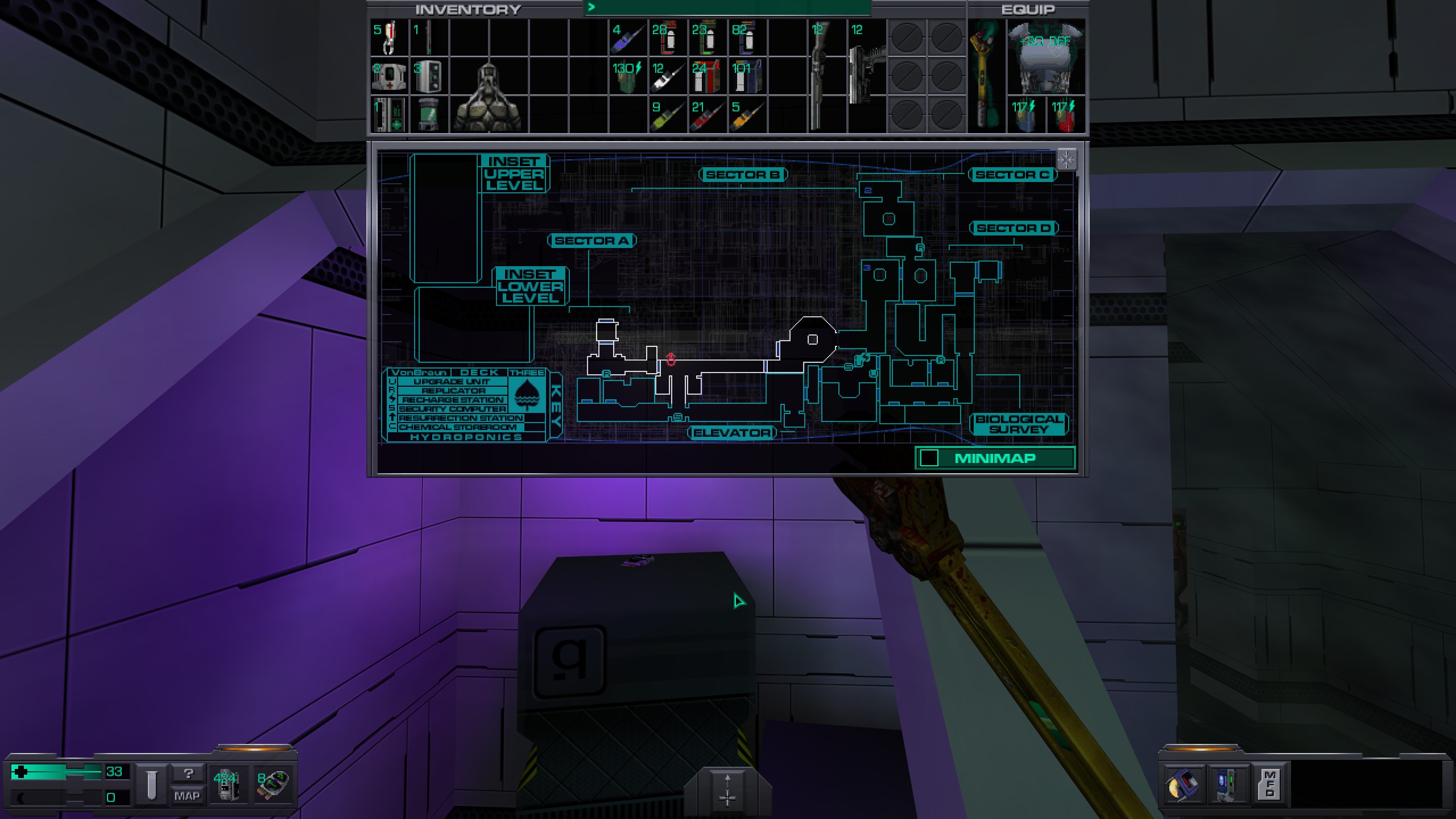 Where to find all misc cyber module in System Shock 2