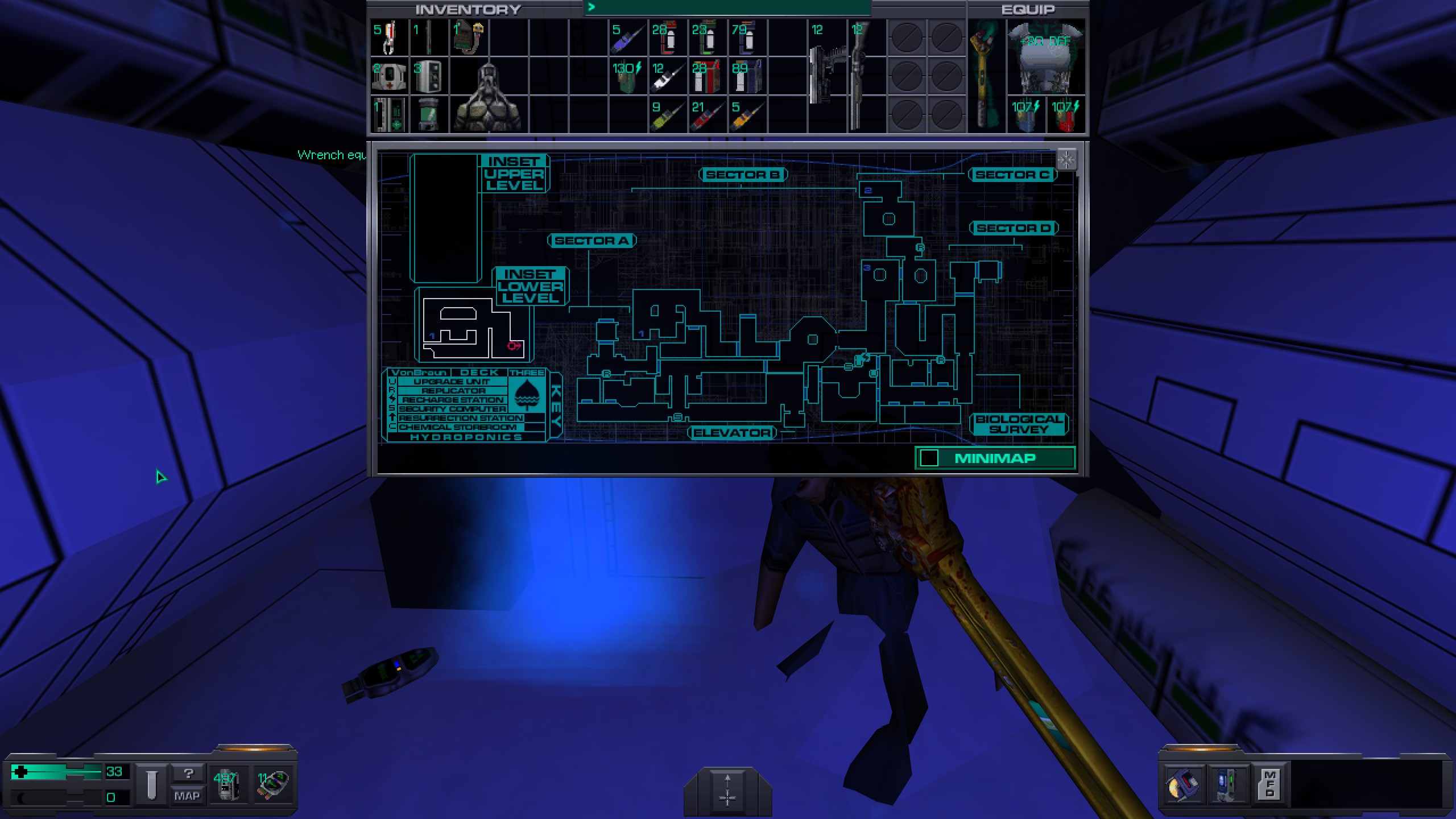 Where to find all misc cyber module in System Shock 2