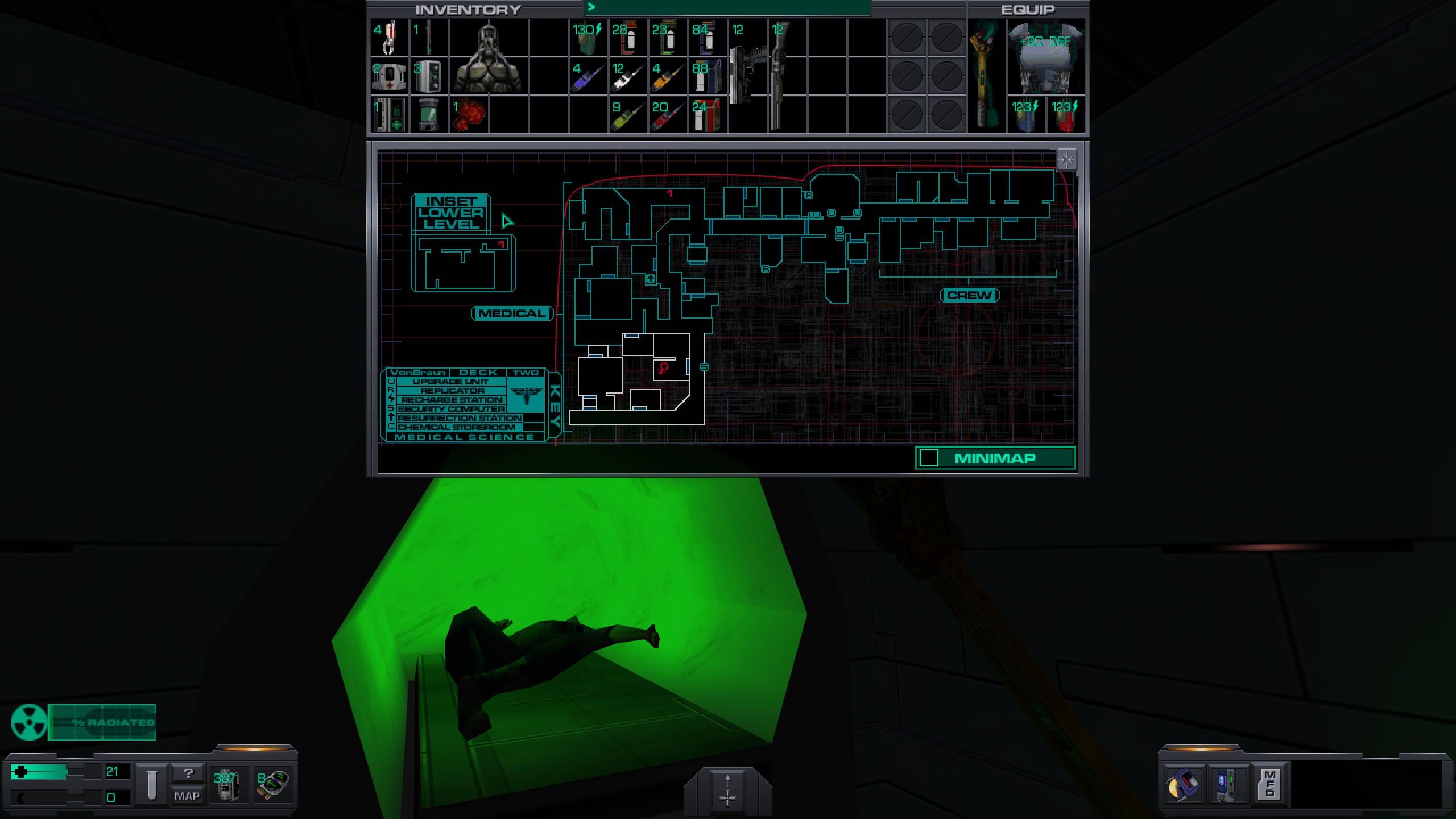 Where to find all misc cyber module in System Shock 2