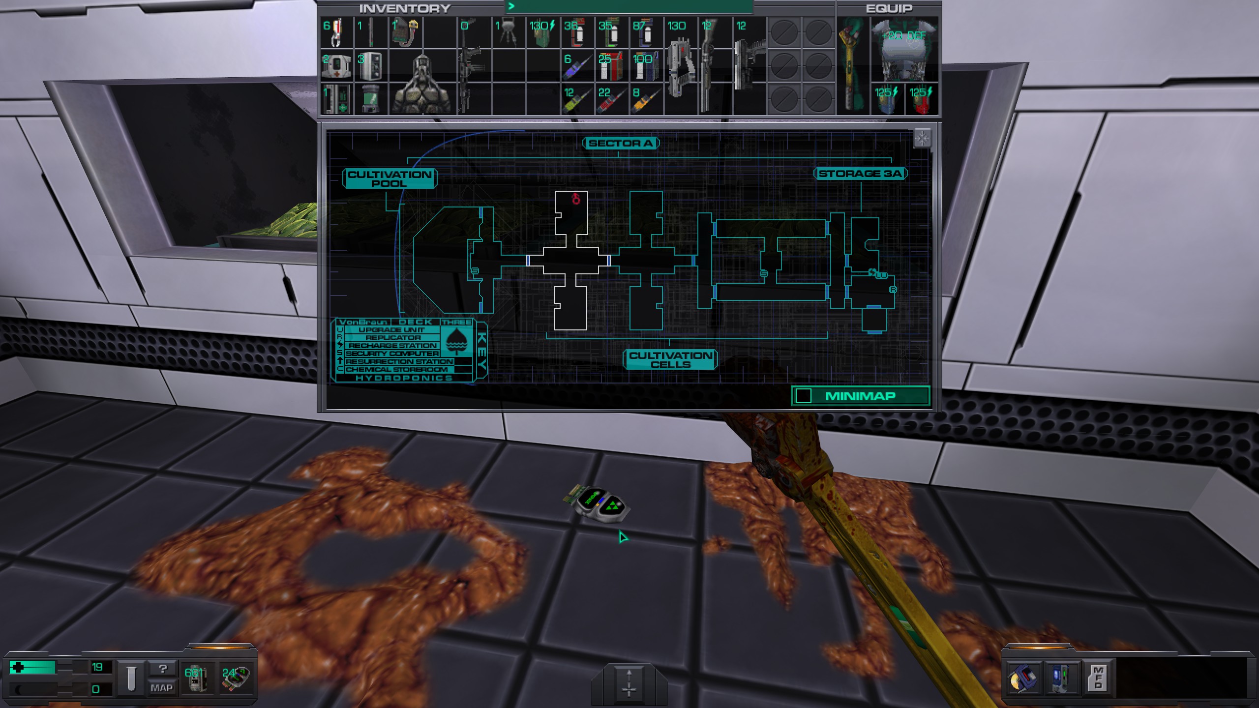 Where to find all misc cyber module in System Shock 2