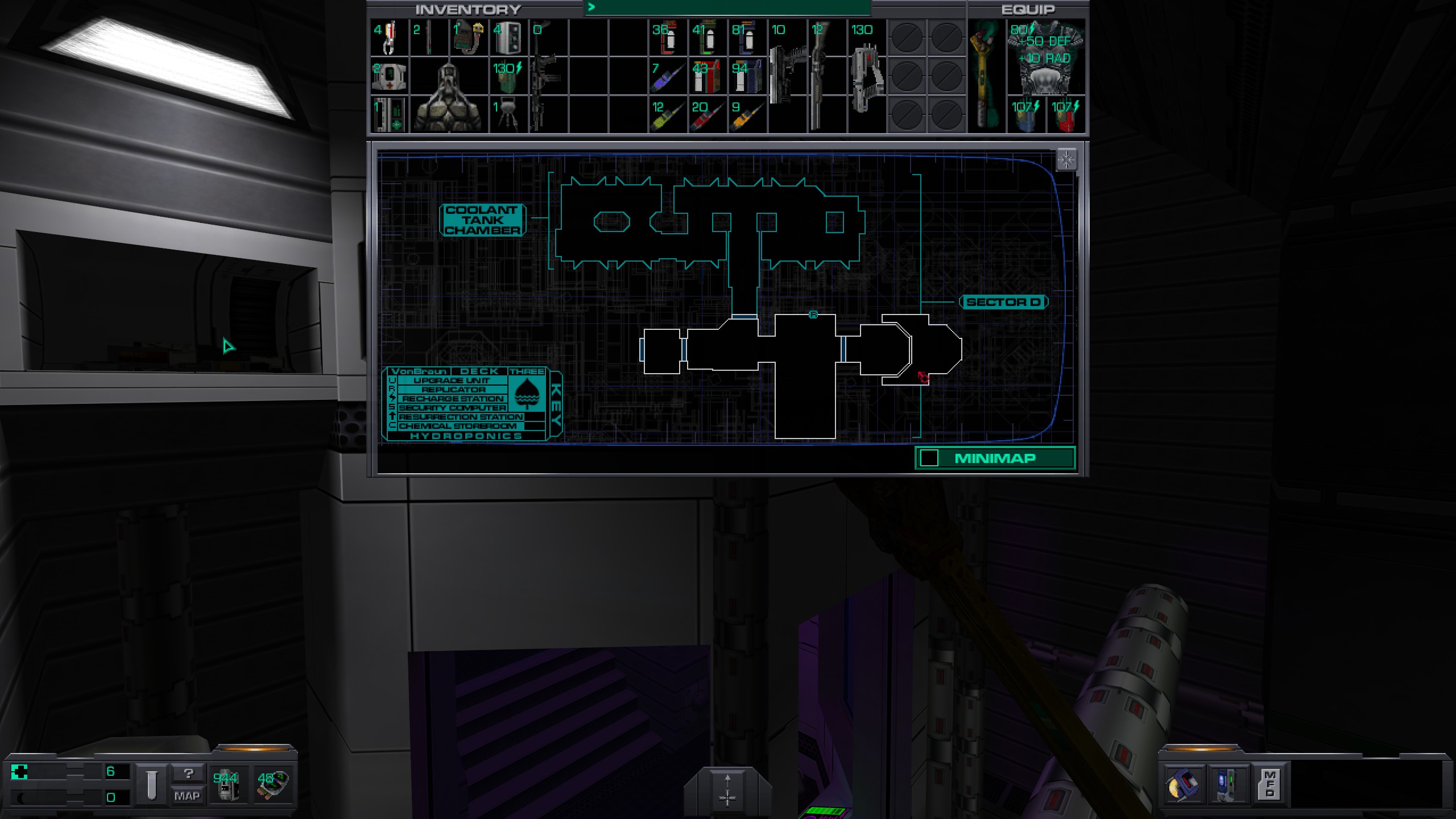 Where to find all misc cyber module in System Shock 2