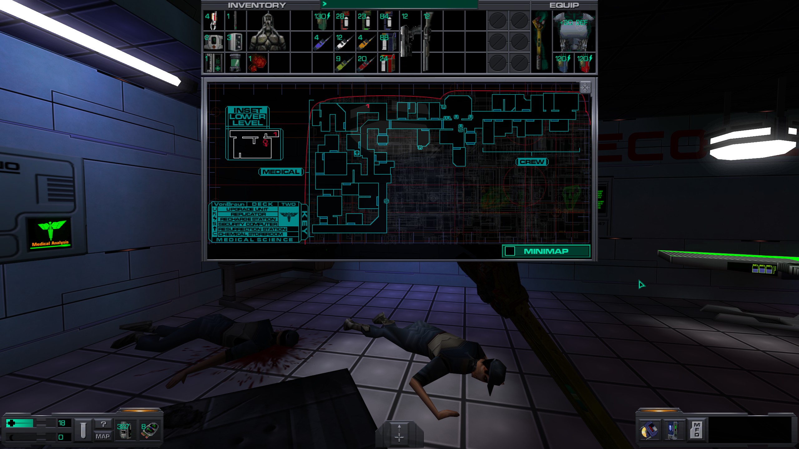 Where to find all misc cyber module in System Shock 2