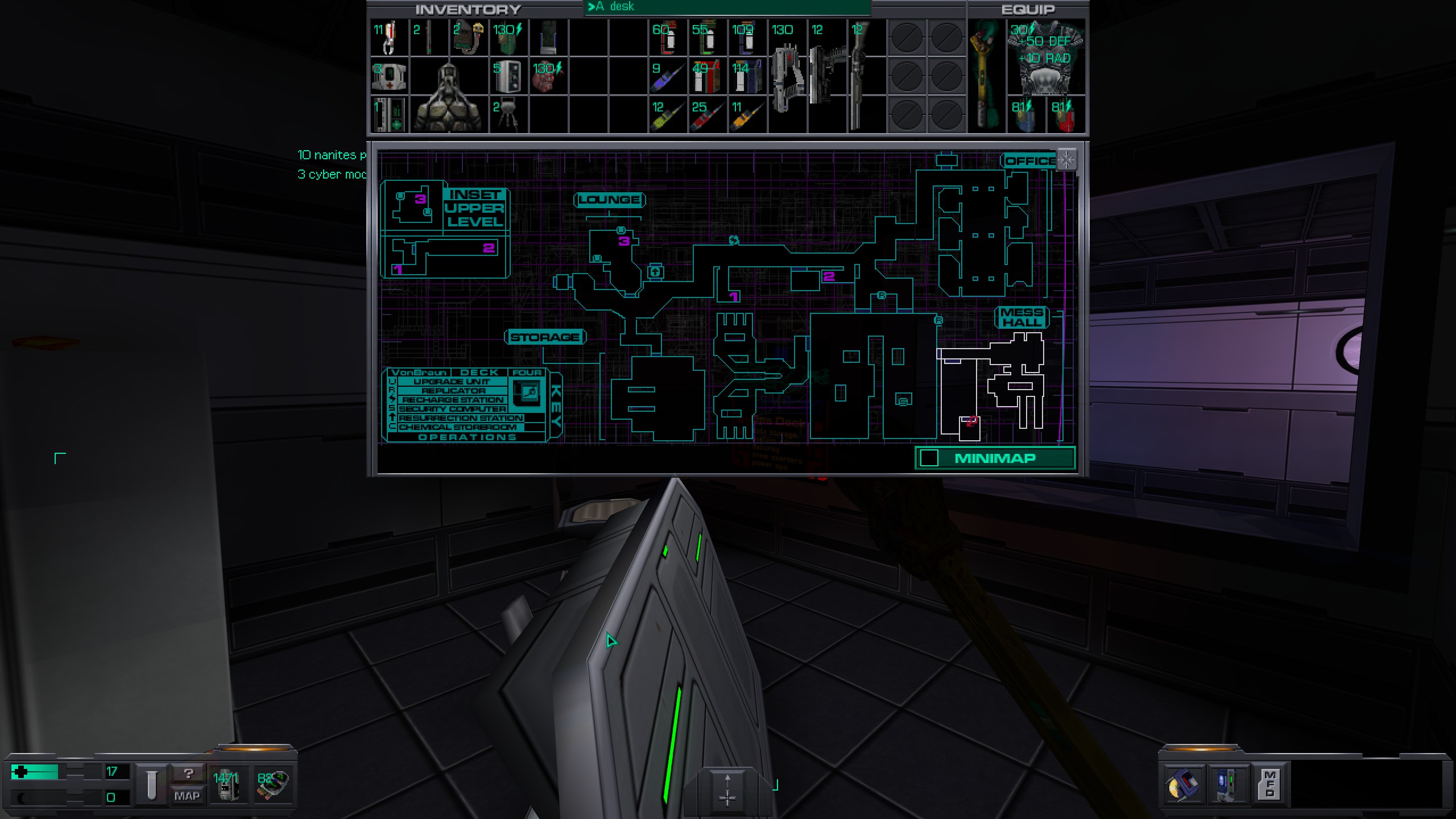 Where to find all misc cyber module in System Shock 2