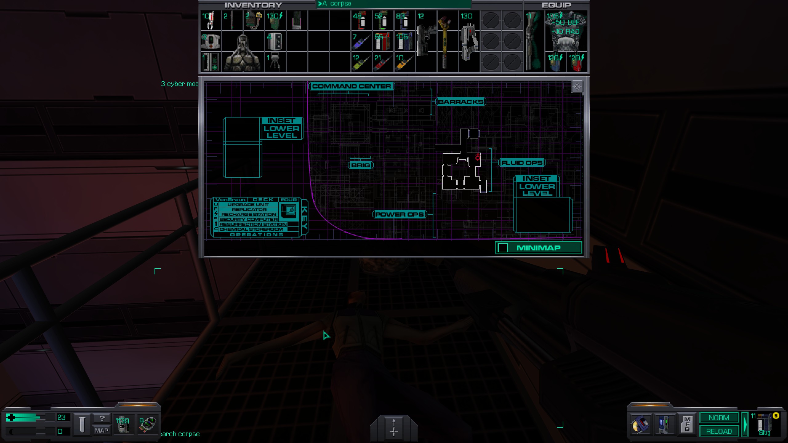 Where to find all misc cyber module in System Shock 2