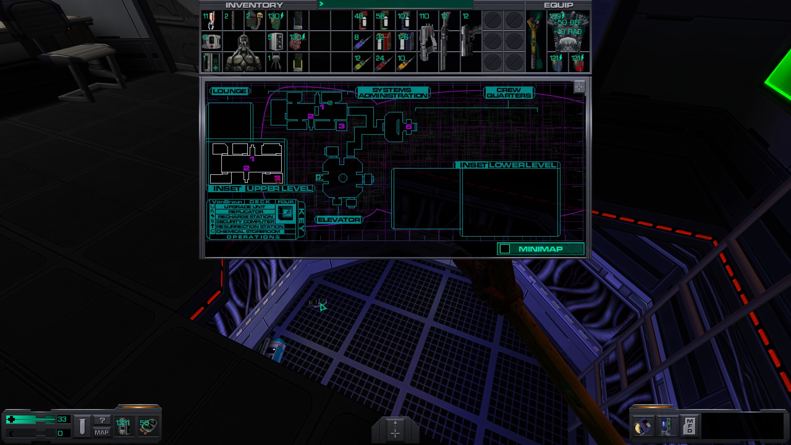 Where to find all misc cyber module in System Shock 2