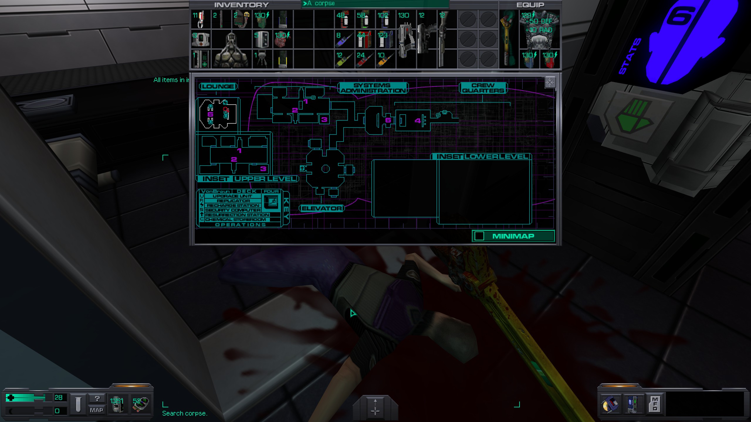 Where to find all misc cyber module in System Shock 2