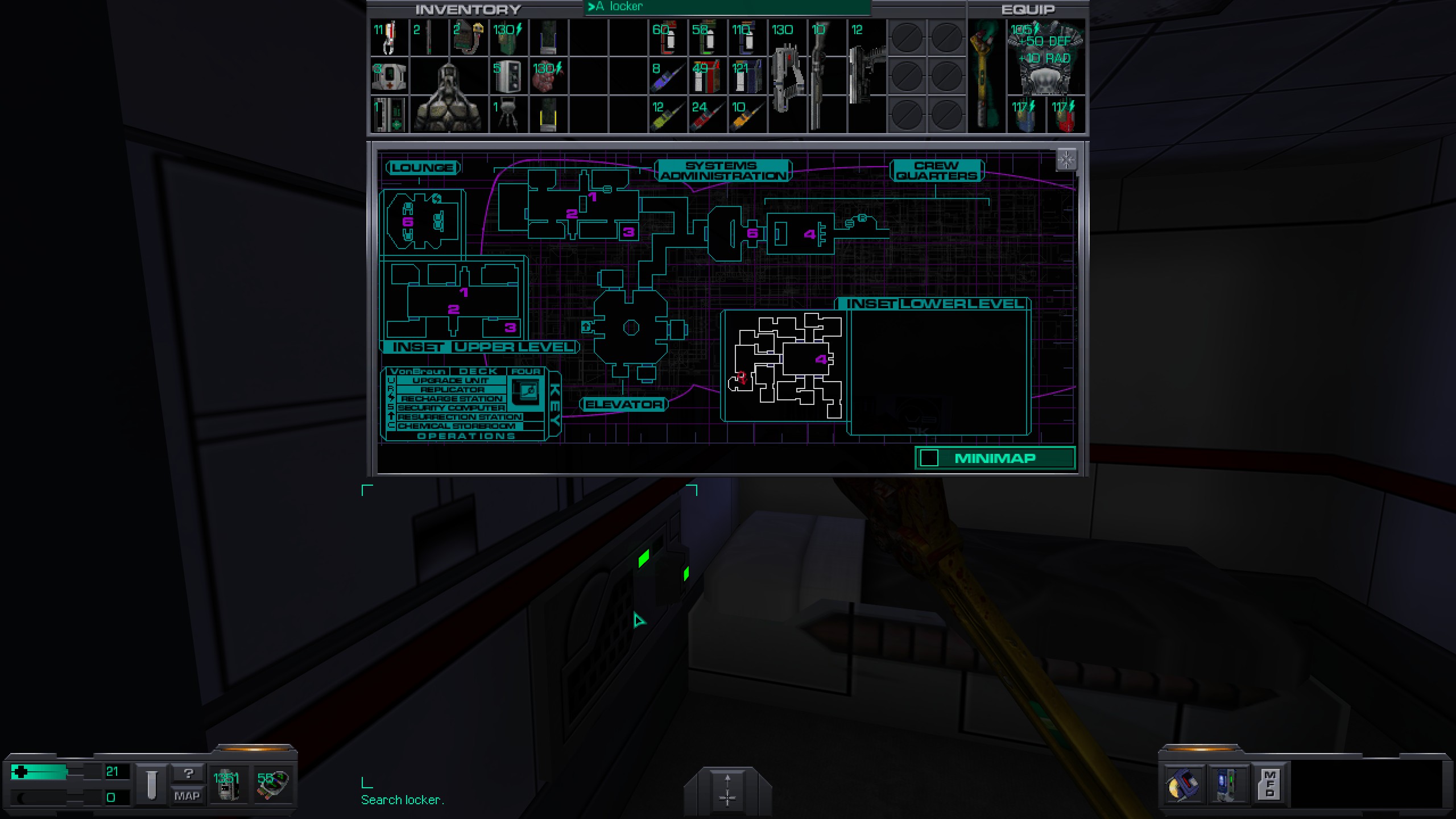 Where to find all misc cyber module in System Shock 2