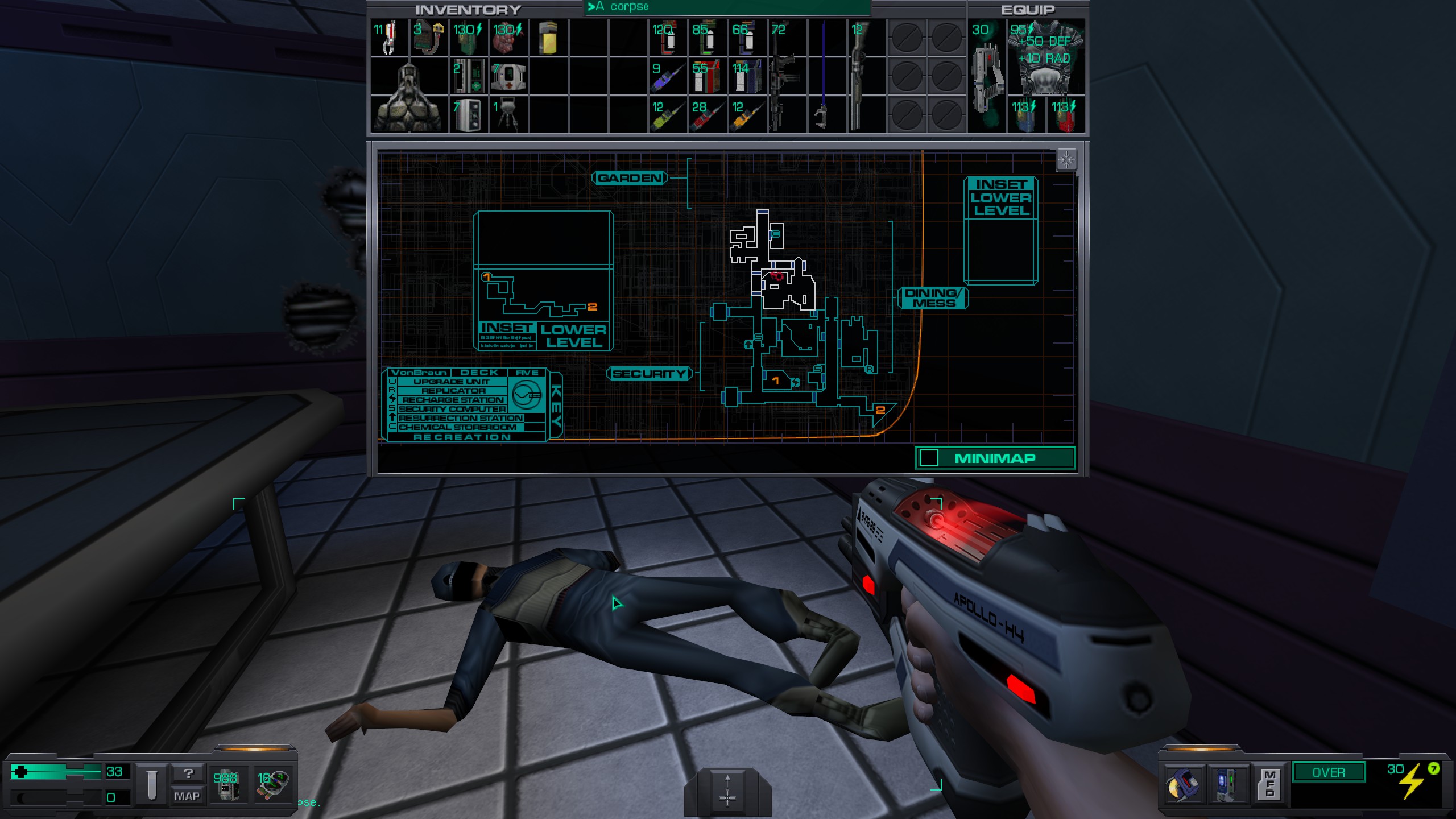 Where to find all misc cyber module in System Shock 2