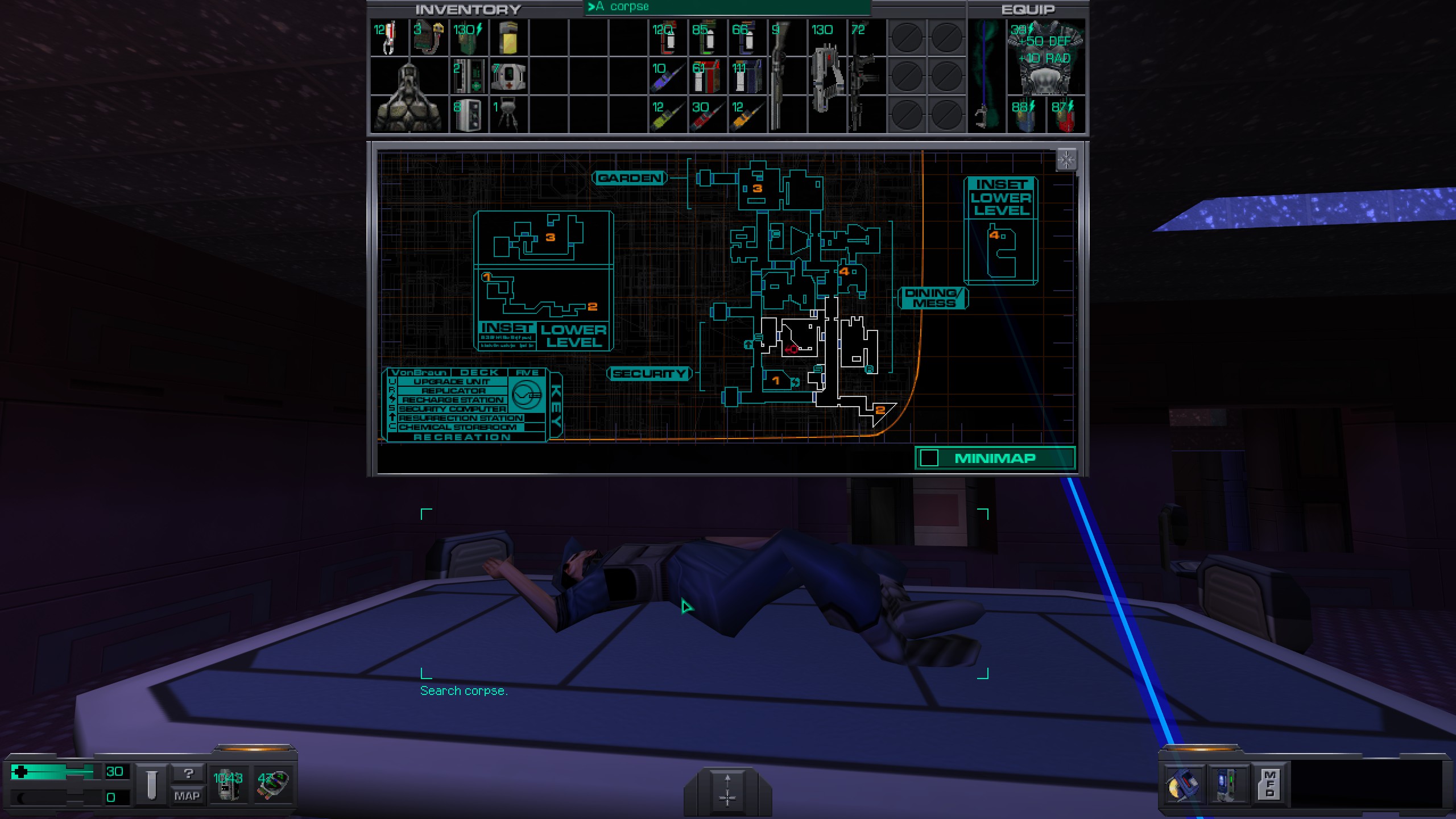 Where to find all misc cyber module in System Shock 2