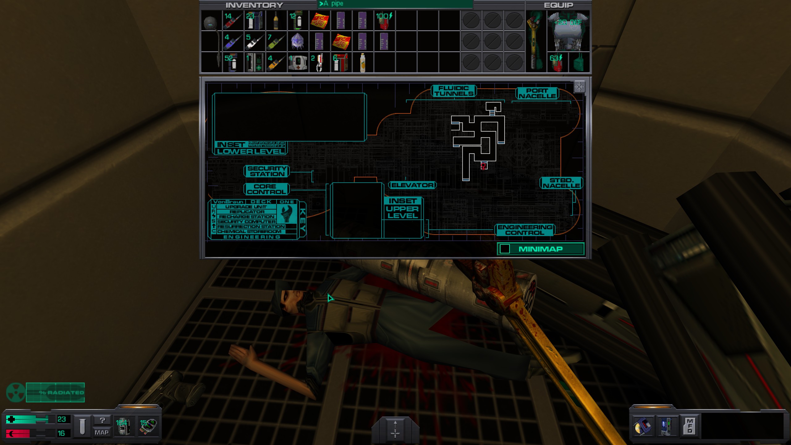 Where to find all misc cyber module in System Shock 2