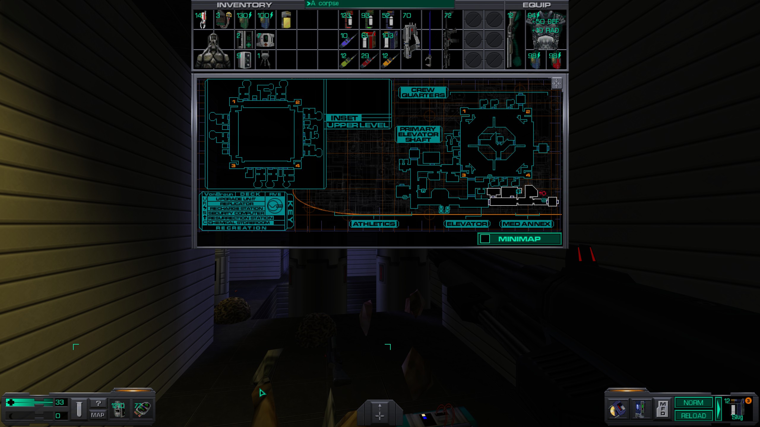 Where to find all misc cyber module in System Shock 2