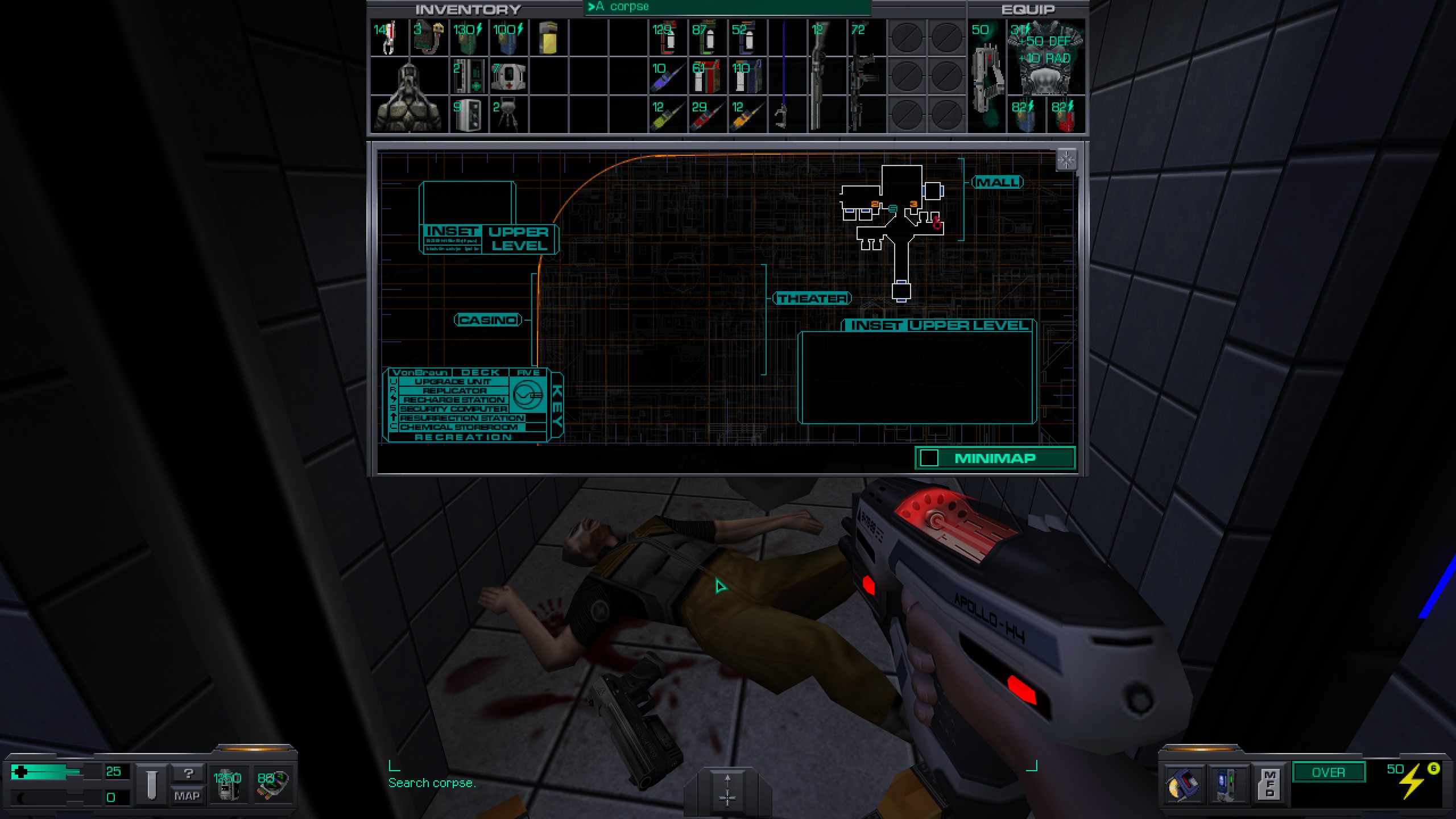 Where to find all misc cyber module in System Shock 2