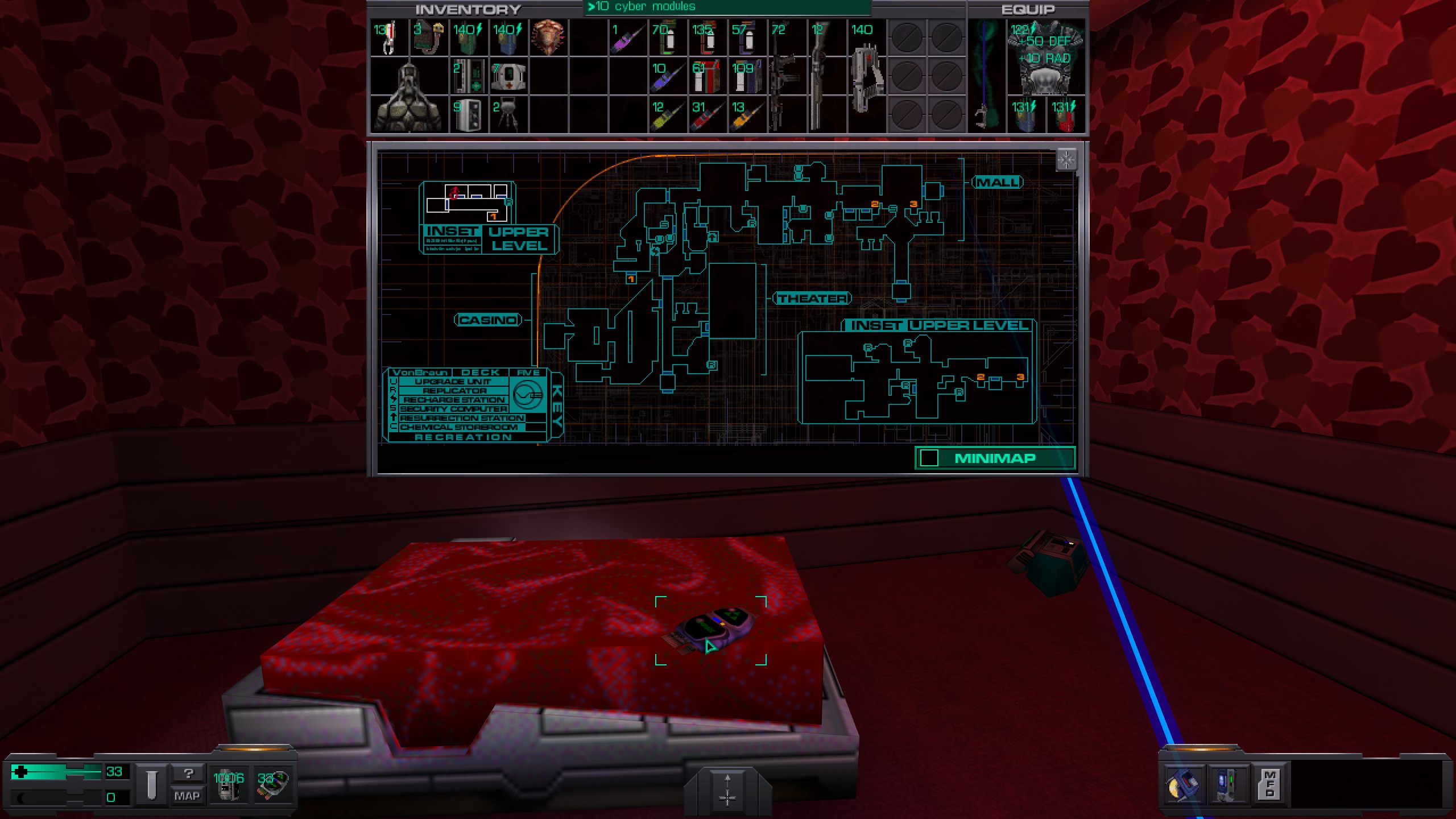 Where to find all misc cyber module in System Shock 2