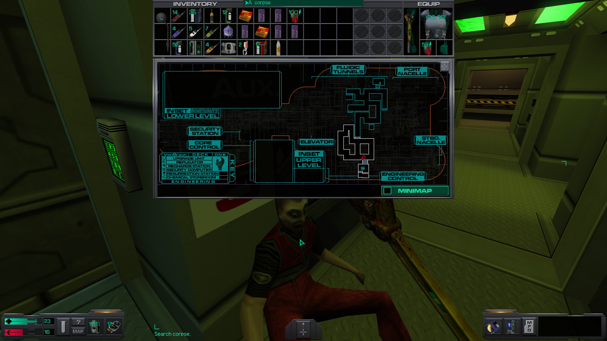 Where to find all misc cyber module in System Shock 2